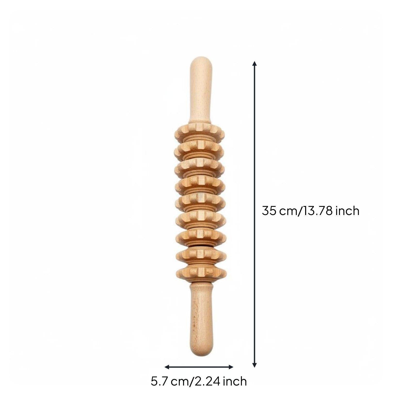 Massage Roller Wood Therapy Kit Wooden Body Sculpting Tool 9-wheel Beech Medical device no