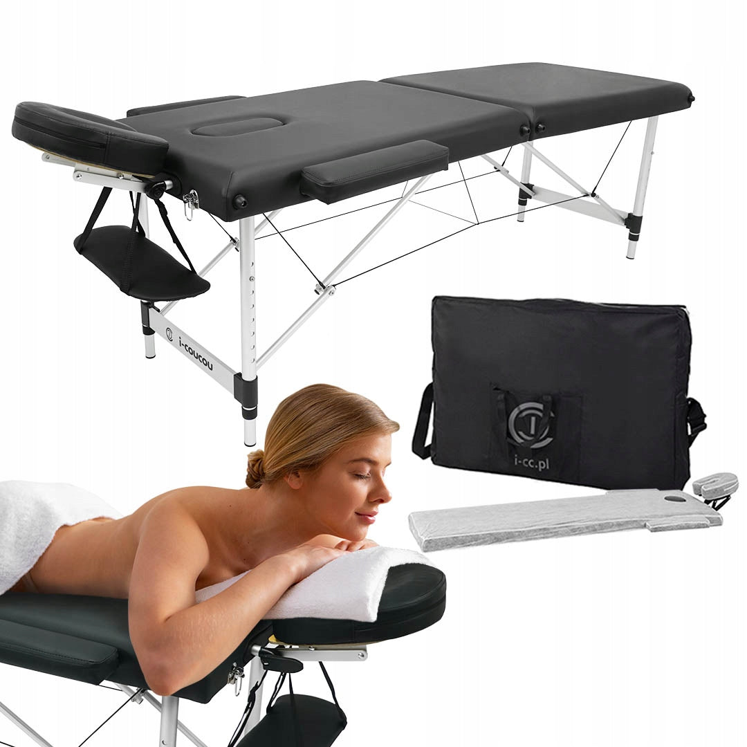 Massage Table Bed Folding Portable Aluminum Foam 5 cm Lightweight Couch