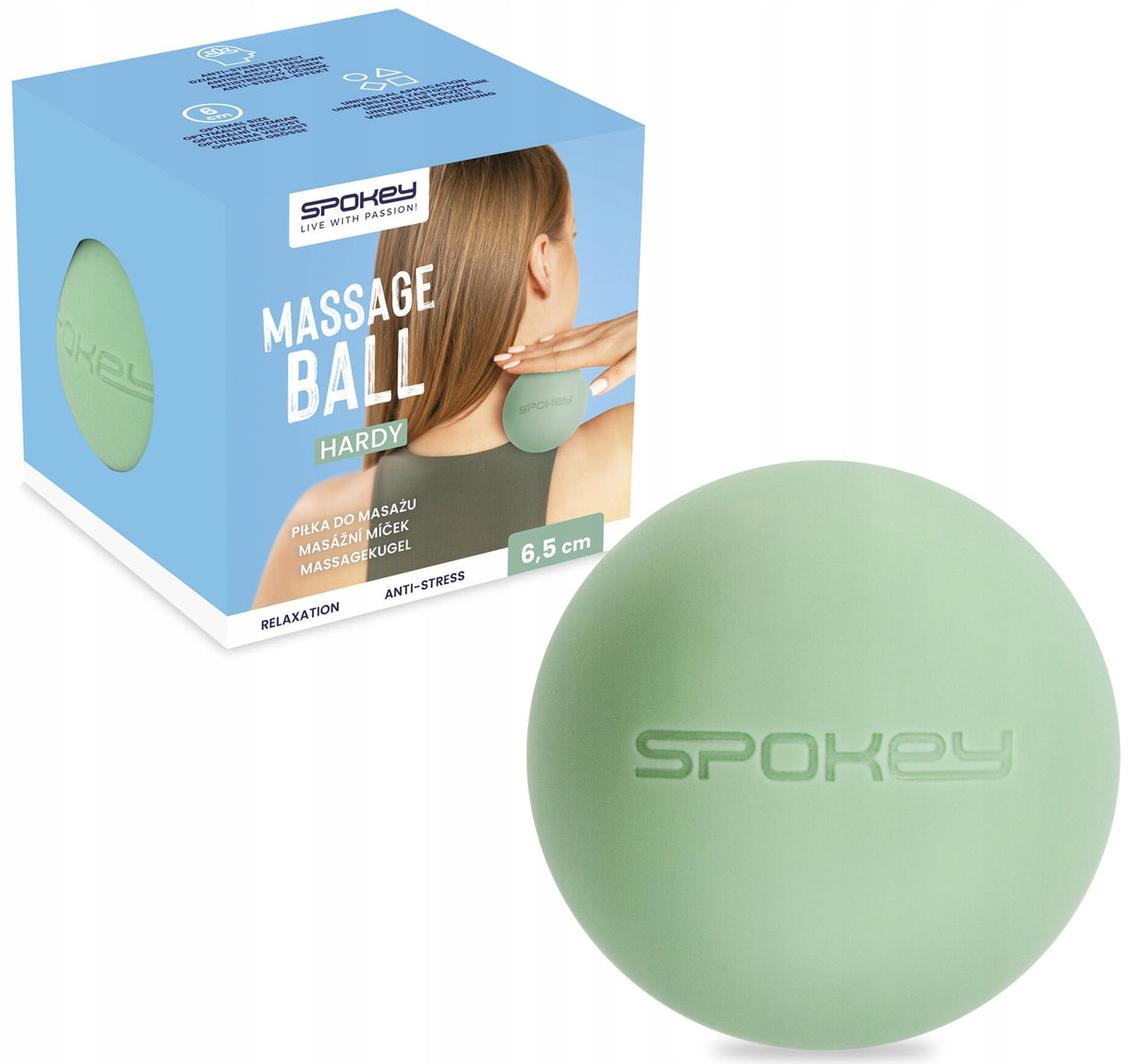 Massage ball SPOKEY Hardy (6.5 cm)
