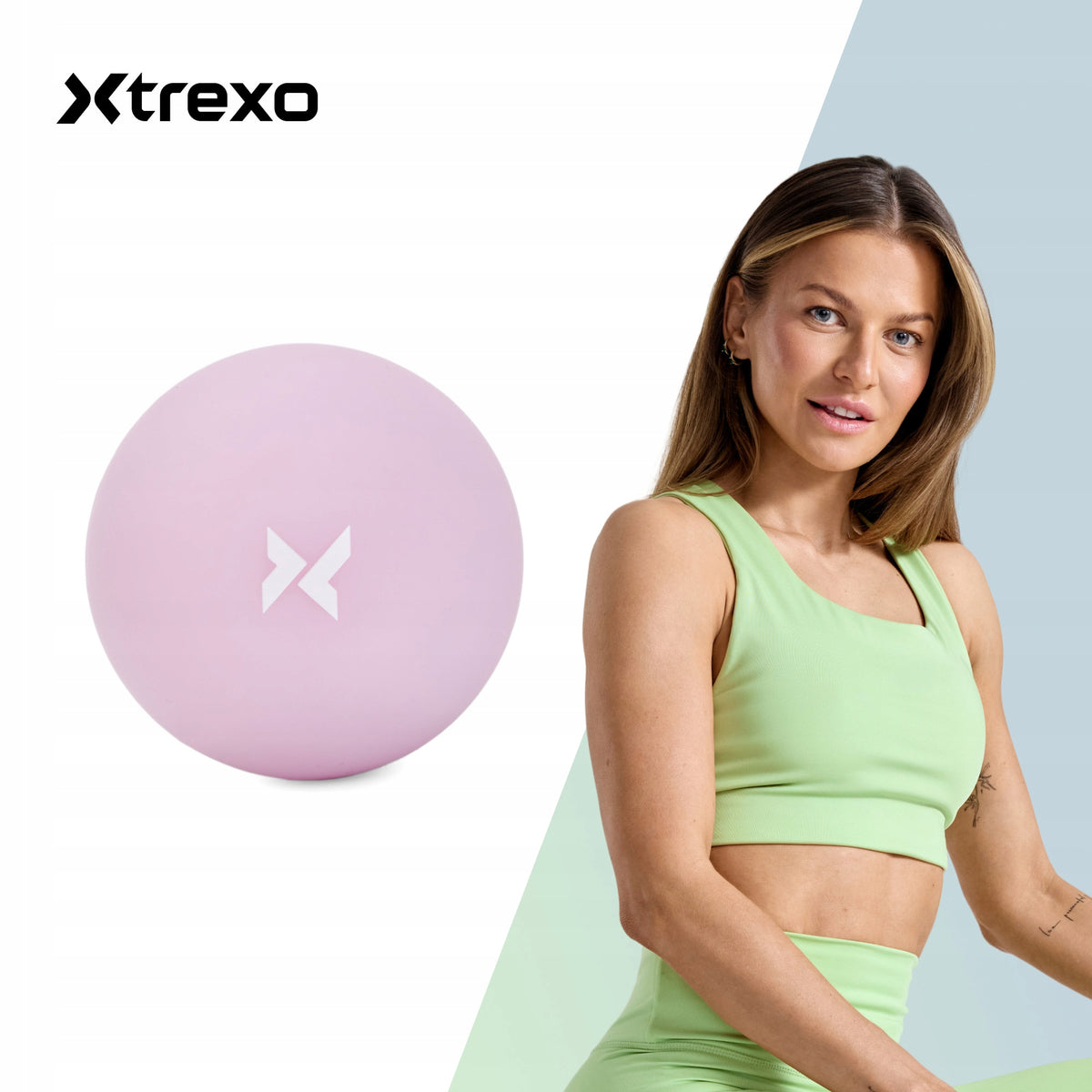 Massage ball XTREXO purple 6.3 cm VERSATILE DURABLE COMPACT Manufacturer code TXO-B4Z031-VT