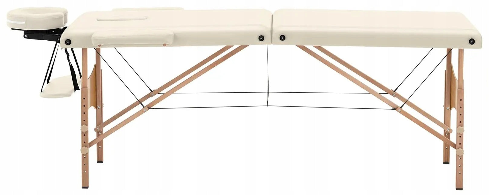 Massage bed folding 2 zones 185x60x62 PHYSA TOULOUSE BEIGE 10040437 Kind folding table