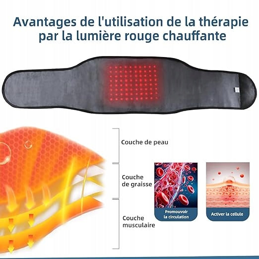 Massage belt with heated and red light therapy size M Brand no brand