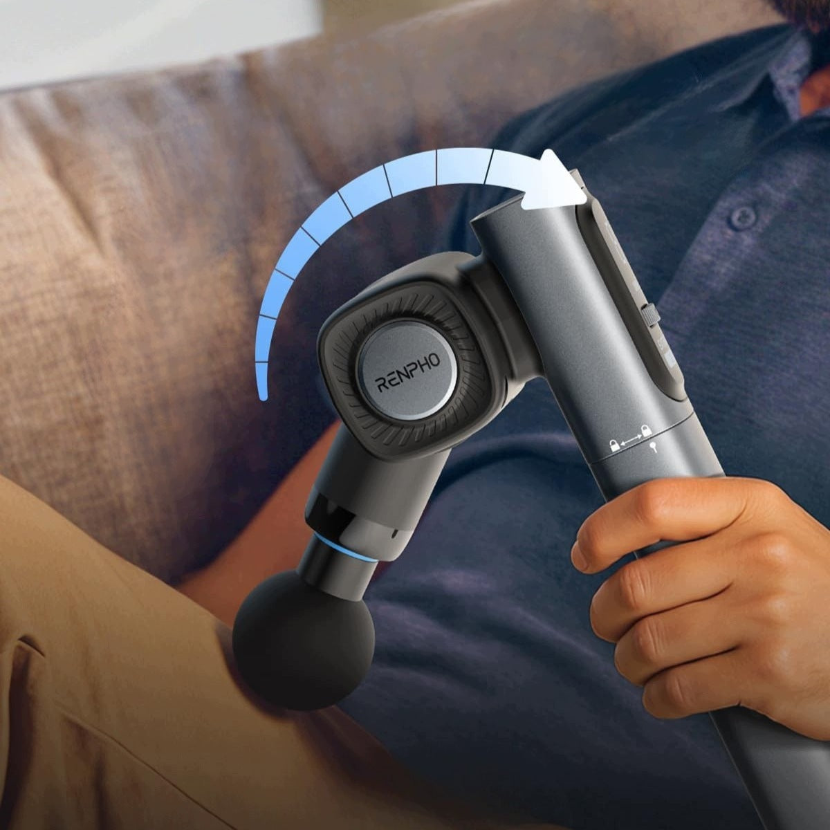 Massage gun Renpho Extend 2 adjustable angle extended handle Manufacturer code R-WMG03