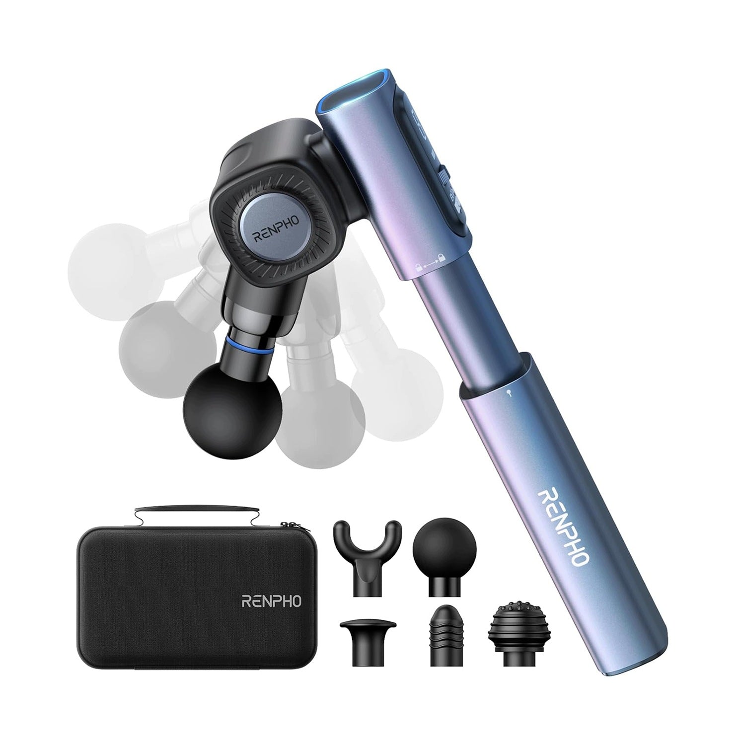 Massage gun Renpho Extend 2 adjustable angle extended handle