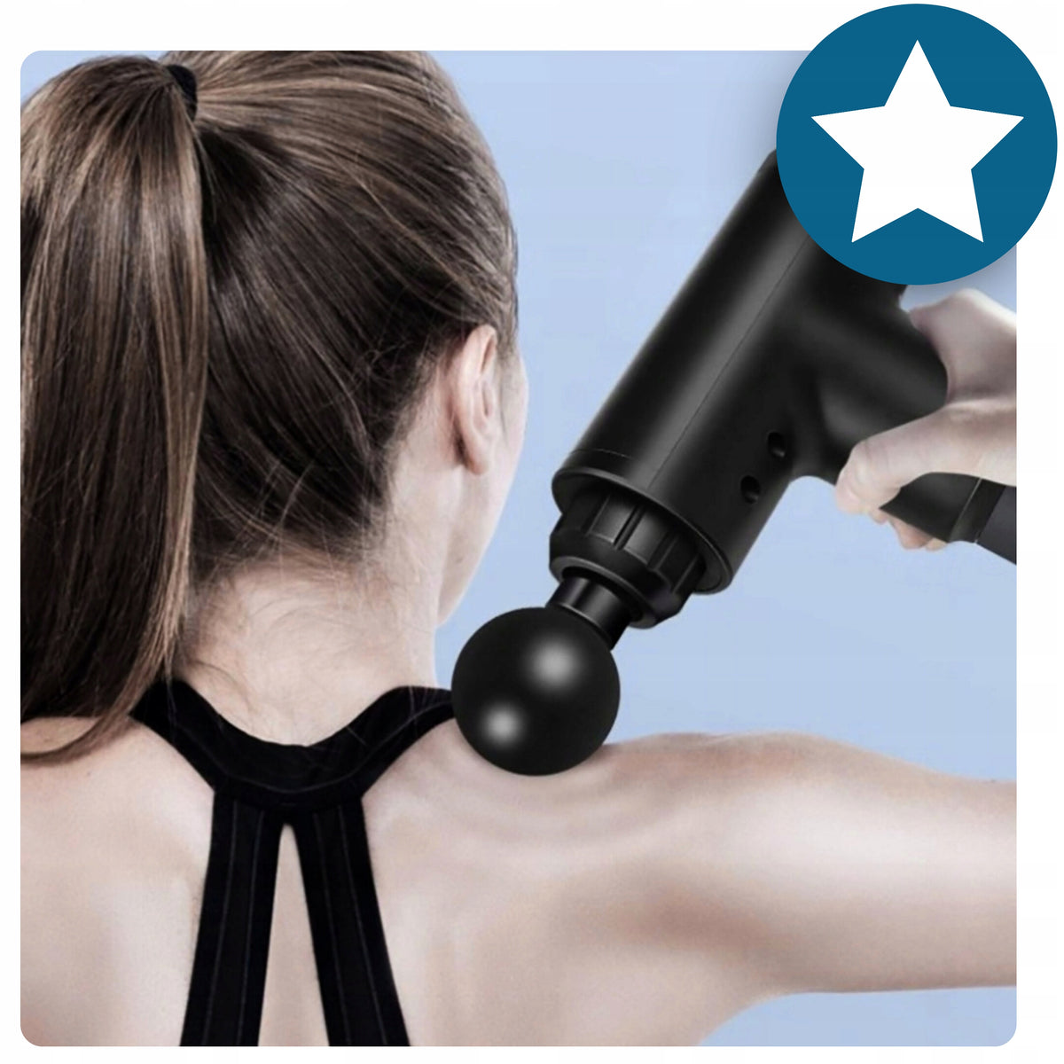 Massage gun back body massager battery massage gun pro powerful Color black