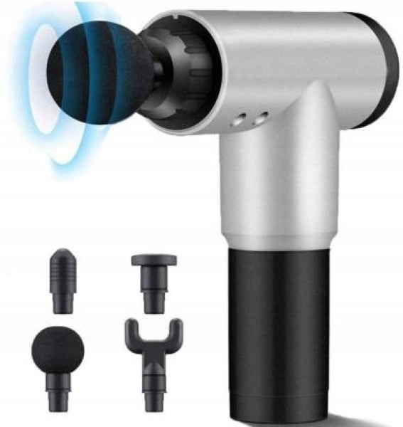 Massage gun massager Fascial Gun silver Brand Fascial Gun