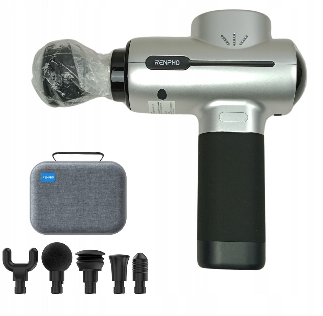 Massage gun massager RENPHO RP-GM171 2500mAh 3200 rpm silver
