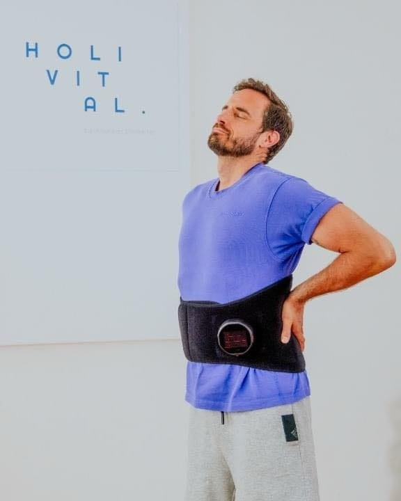Massage/lumbar belt for back heat, vibration, relaxation, relieves pain Brand no brand