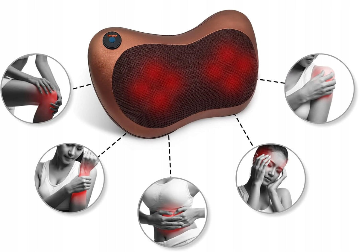 Massage pillow, heating massager for back, neck, body, legs Manufacturer code RH-700122