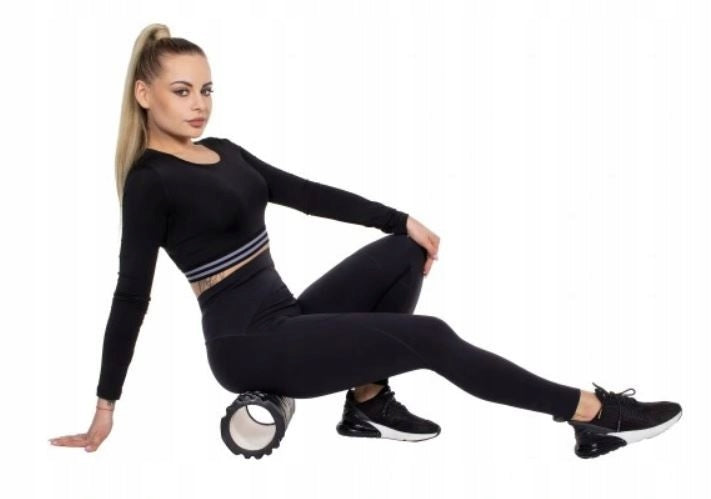Massage roller Springos 33x14 cm SPRINGOS FR0018 | roller with projections Color black multicolor