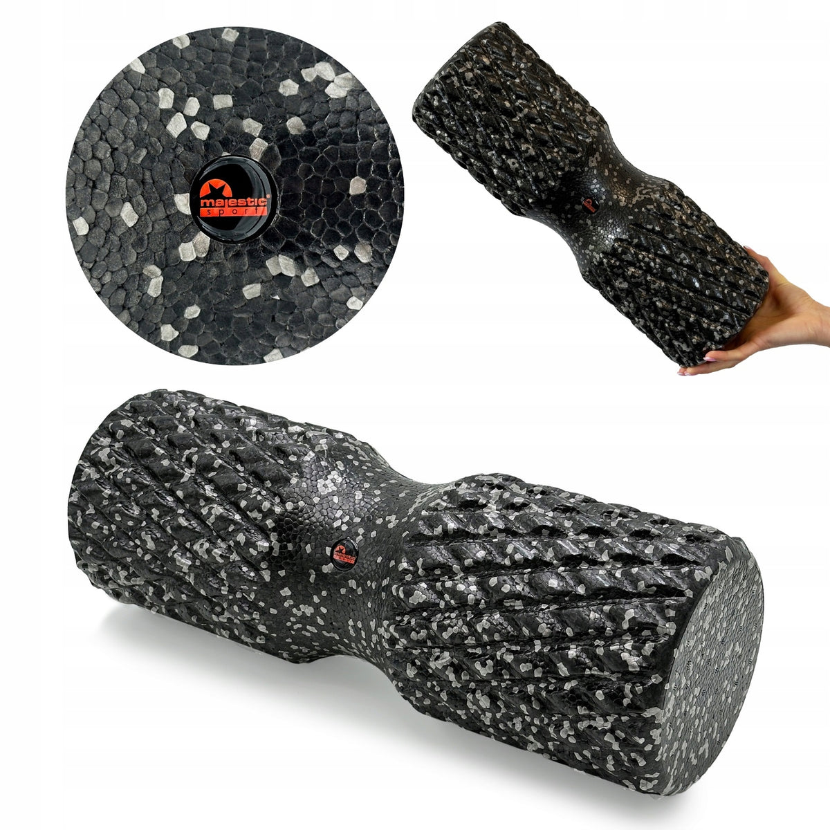 Massage roller large roller with projections roller EPP Majestic Sport 42x15 cm