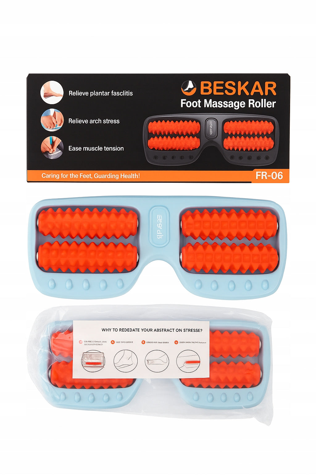 Massage roller massager stop roller instruments for rehabilitation