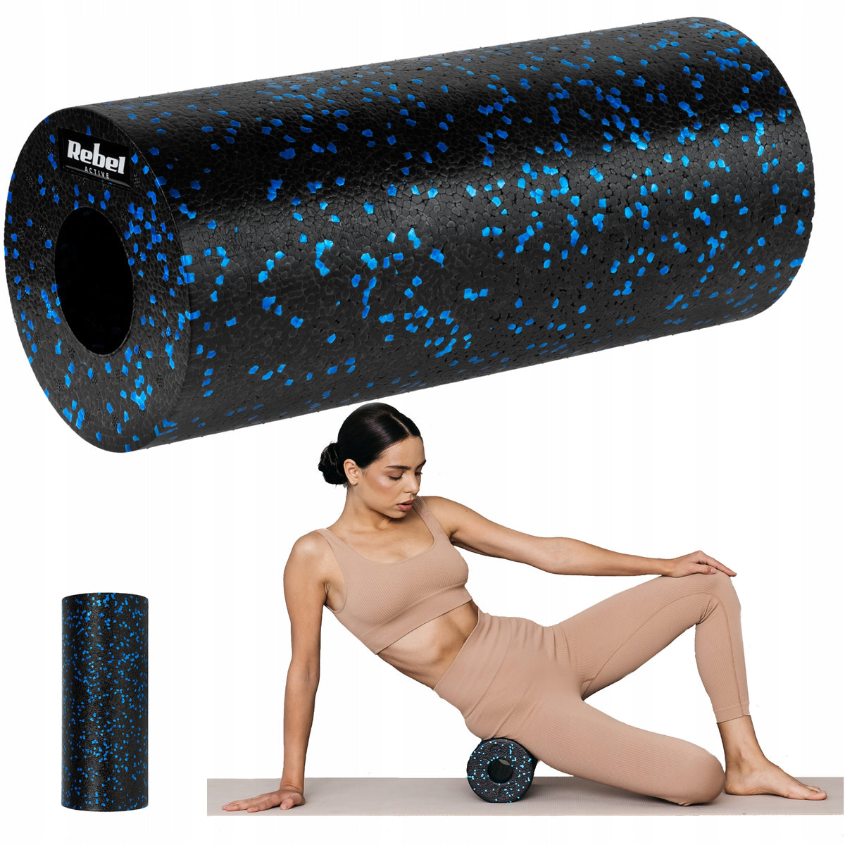 Massage roller rehabilitation roller 14x33cm foam EPP REBEL