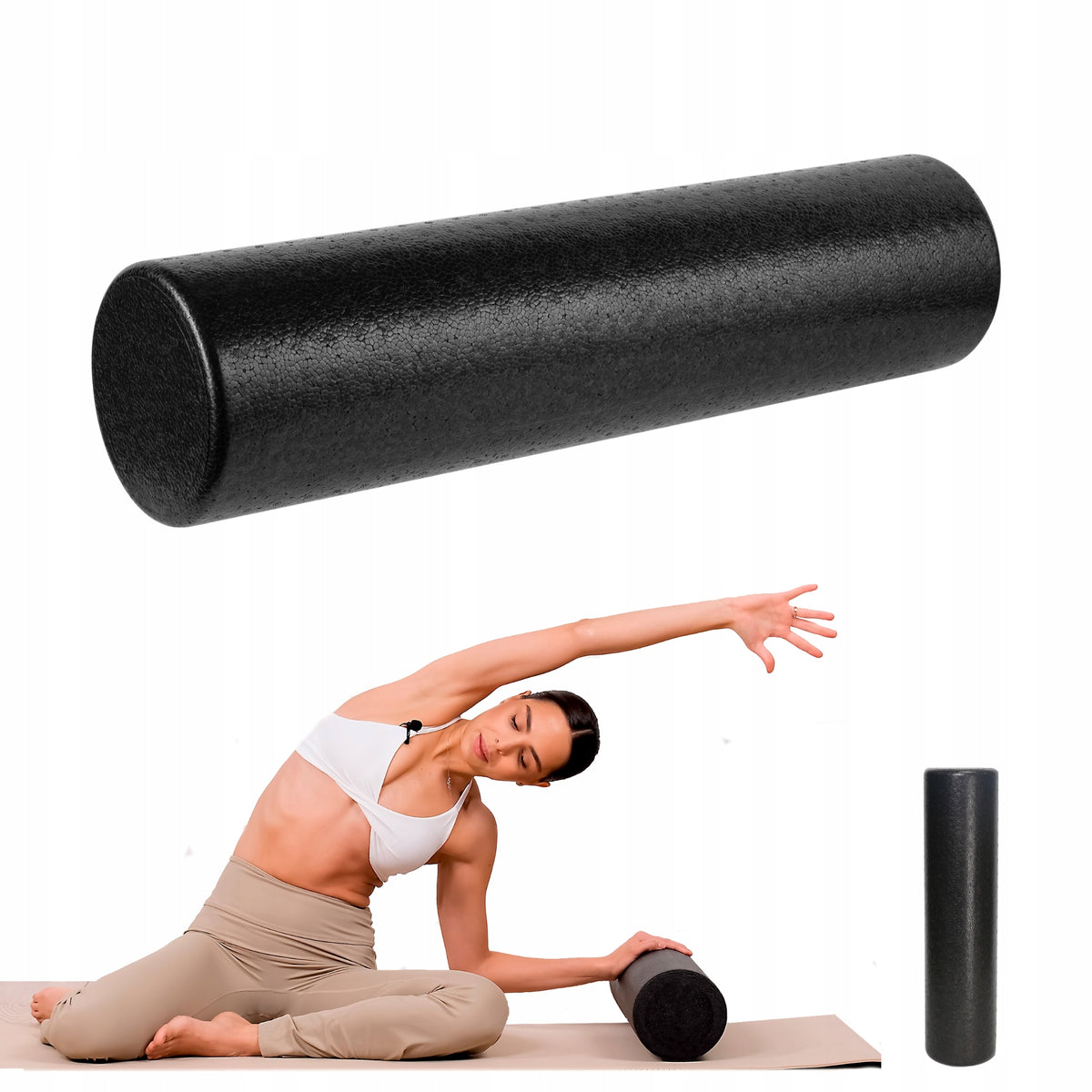 Massage roller rehabilitation roller 15x60cm foam EPP REBEL