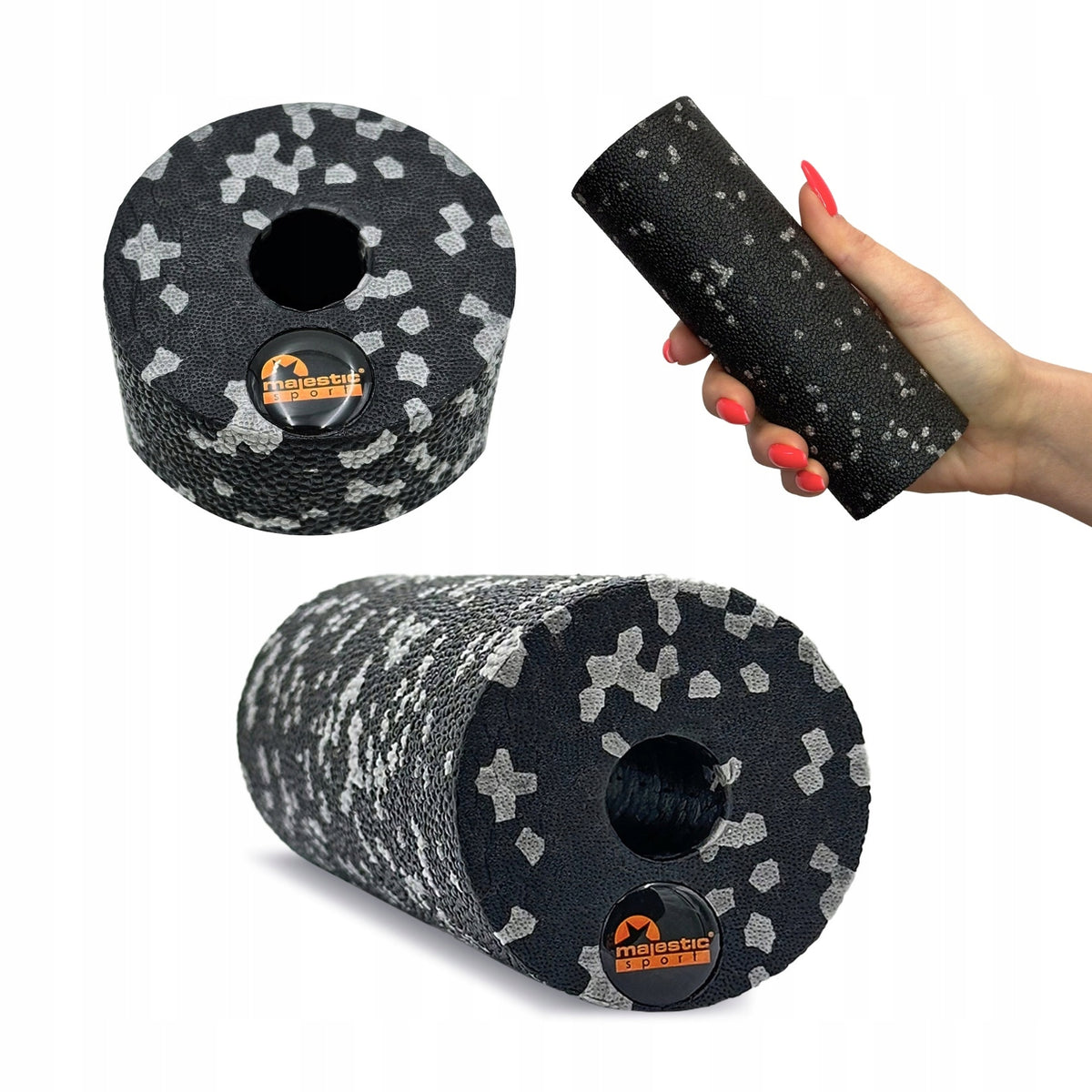 Massage roller small smooth foam roller EPP Majestic Sport 15x5