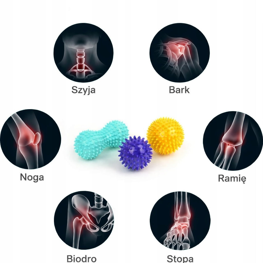Massage set 3 balls ball duoball sensory hedgehogs earring Manufacturer code 0726665901581