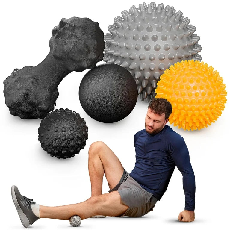 Massage set 5 balls duoball sensory hedgehogs Trex Sport