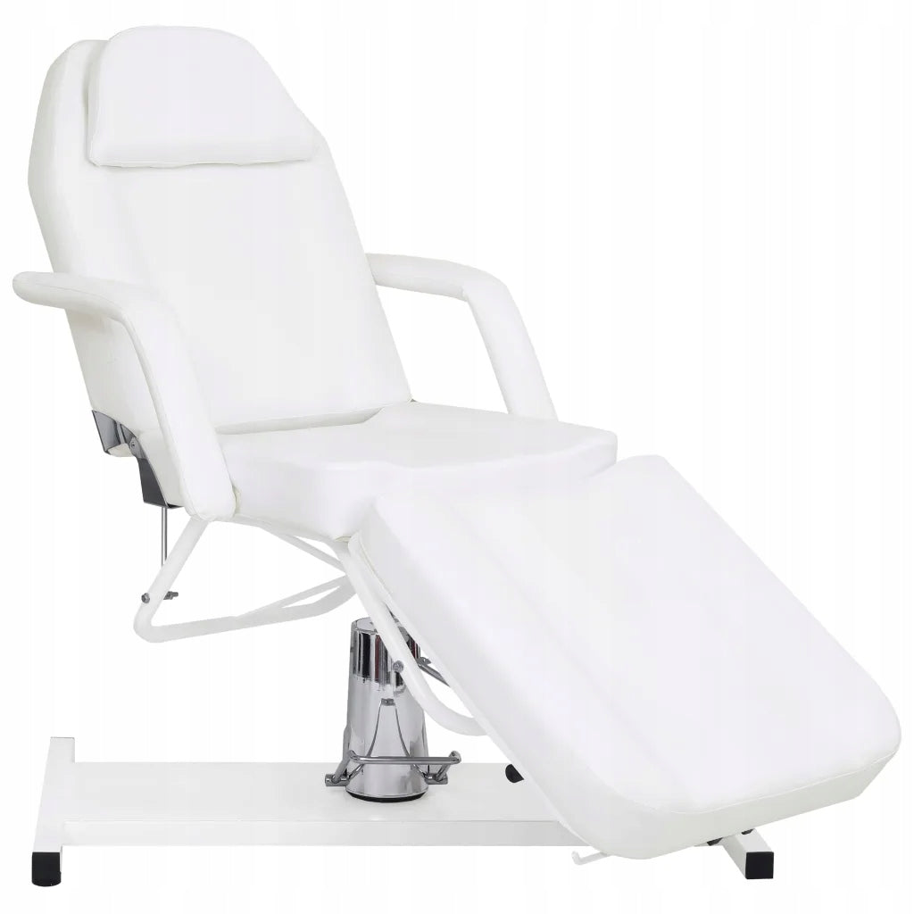 Massage table 180x62x87-112cm white PVC iron