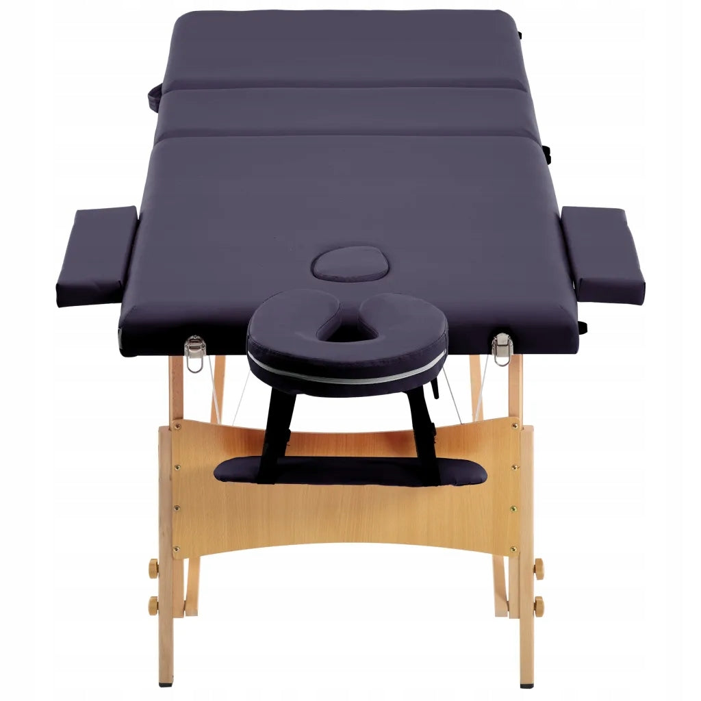 Massage table 3-zone purple 191x70 cm Manufacturer code 5907217835478