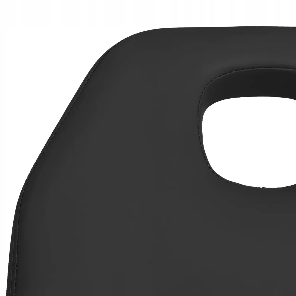 Massage table PVC black 180x62x118 cm FRP gas rotary lift Color black
