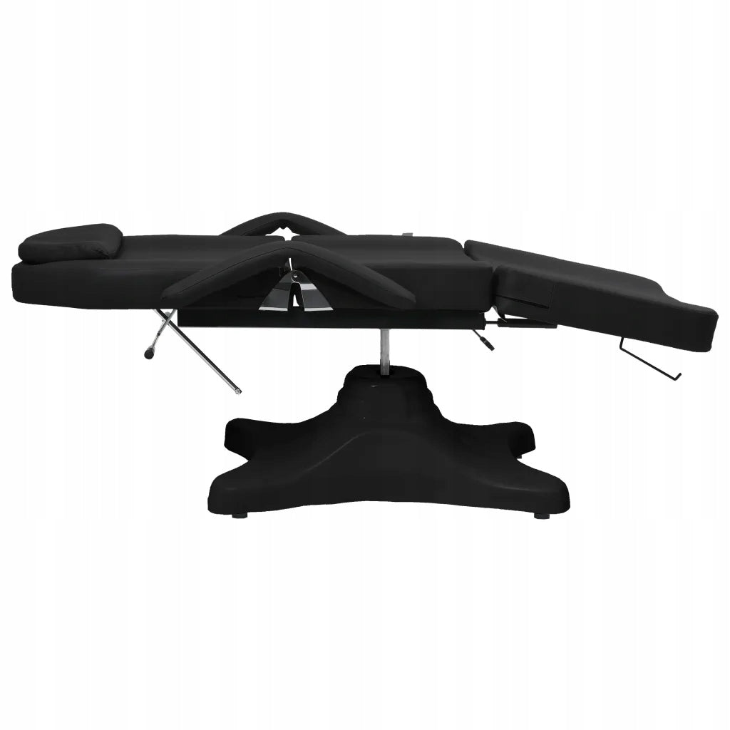 Massage table PVC black 180x62x118 cm FRP gas rotary lift Kind couch