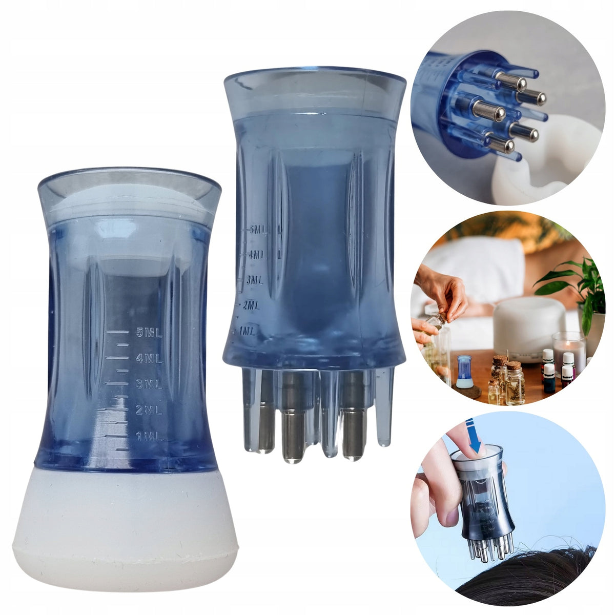 Massager Applicator For Oil Rubs Oiling Hair Scalp Massage
