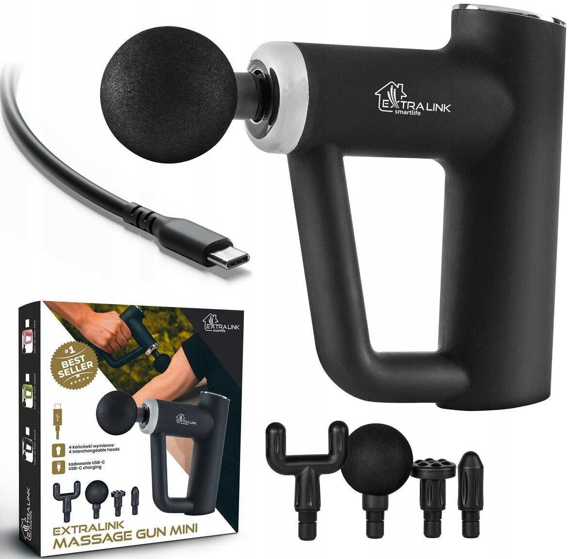 Massager EXTRALINK MSG-03 Mini Black