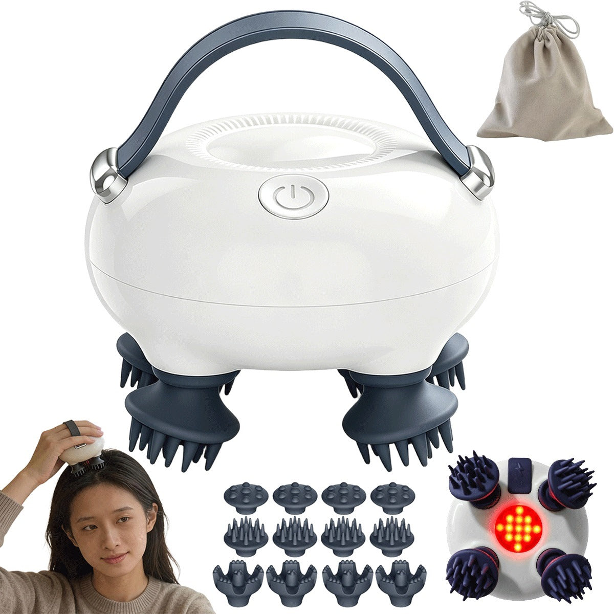 Massager Head Massager Gentle Handy Stress Relief for Domestic Cats