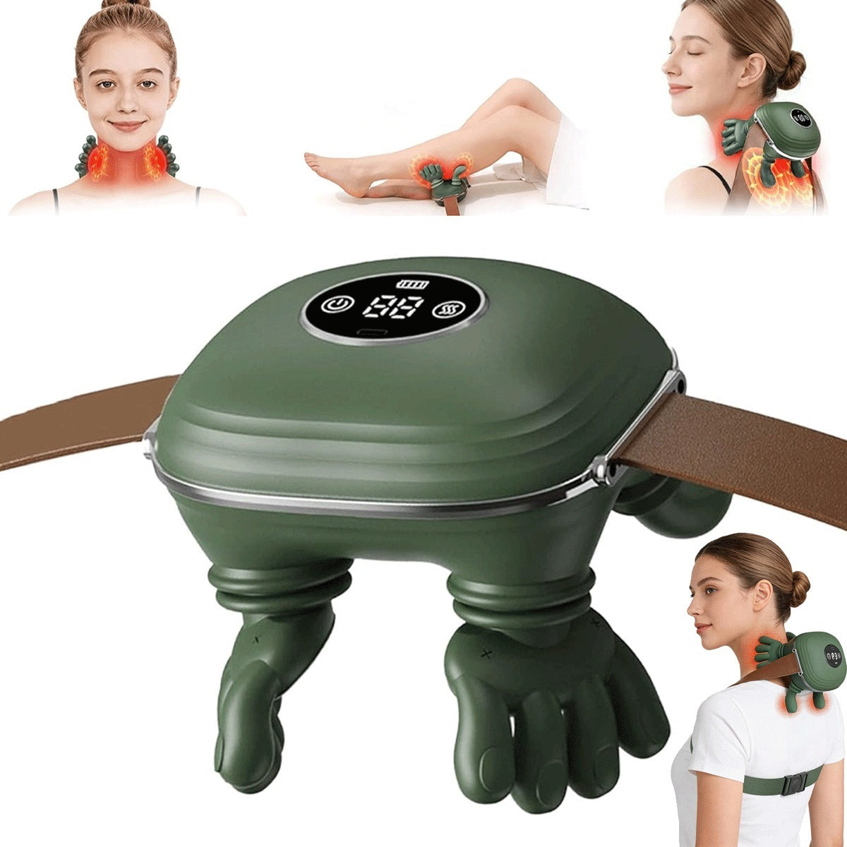 Massager Massage Belt Comfort With Heating Intensity For Neck And Shoulders