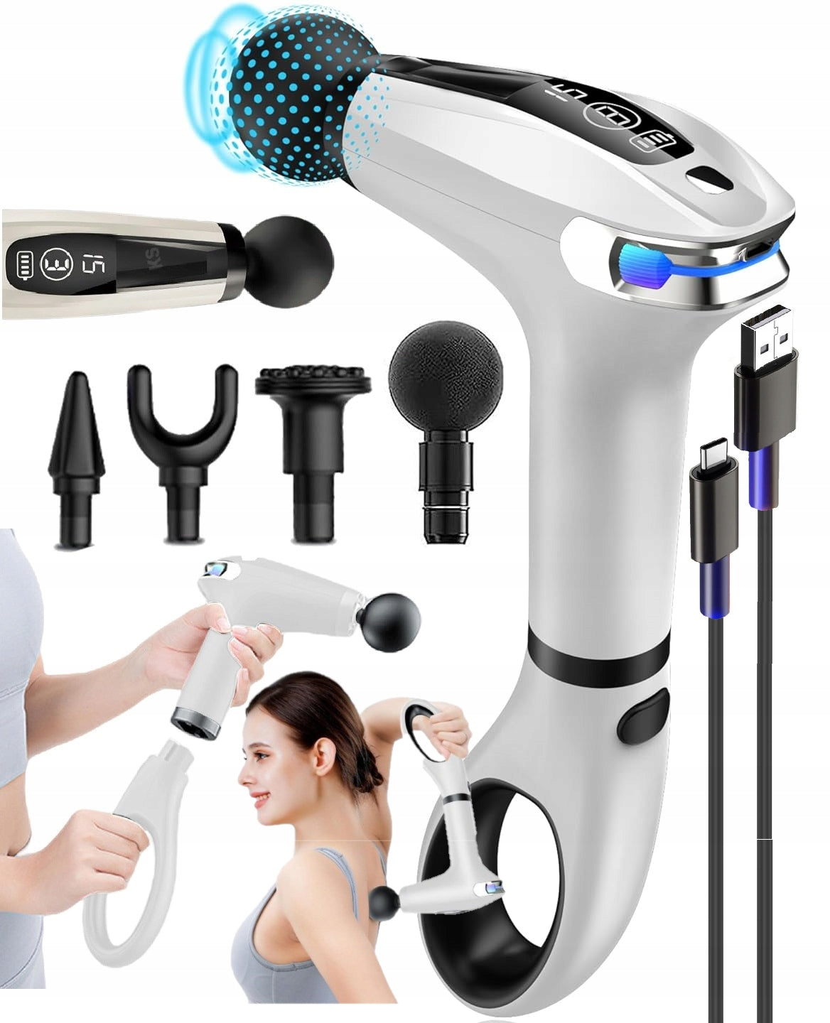 Massager Muscle Body Massage Gun MASSAGE GUN LED Panel