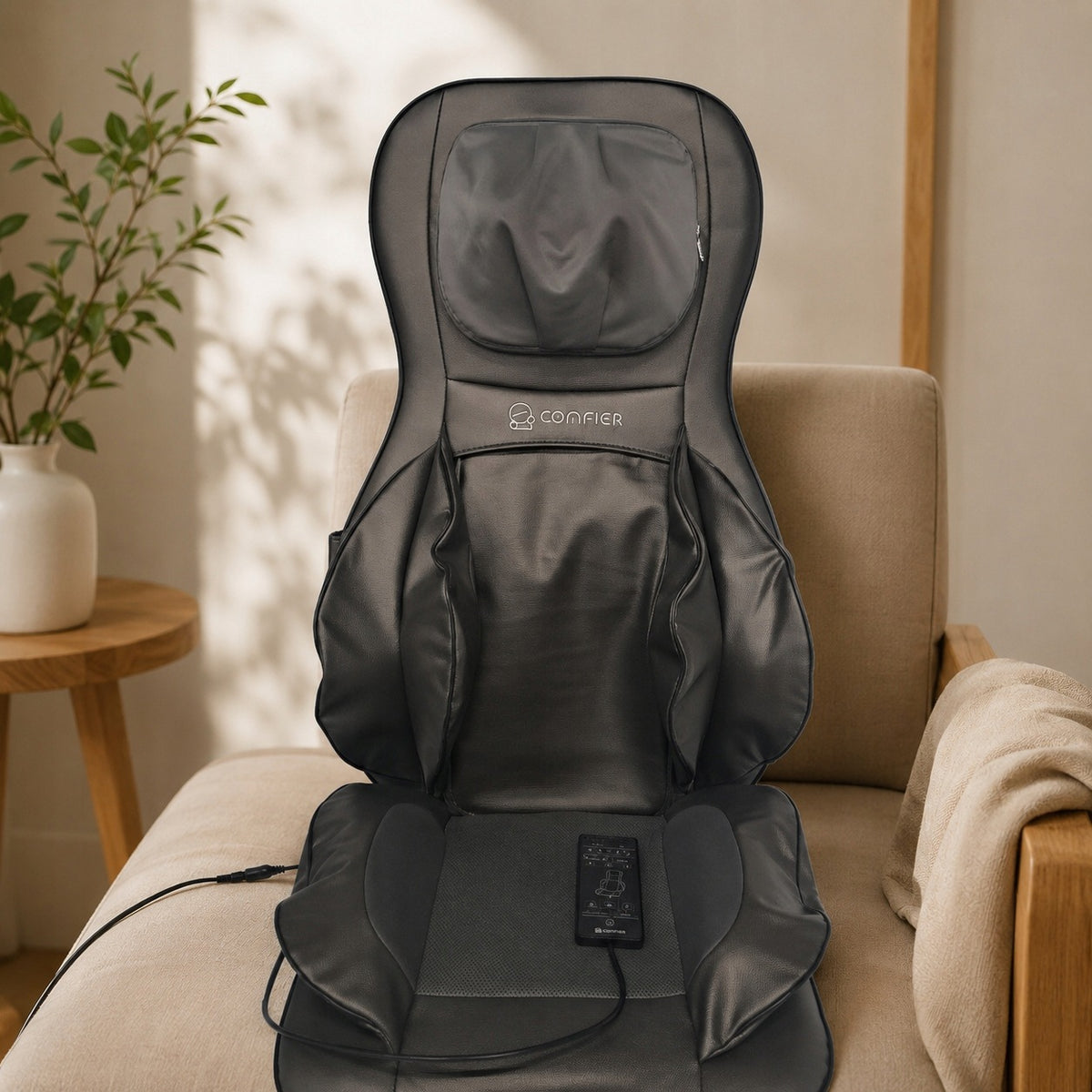 Massager Overlay Heating Function Vibration Compression COMFIER Shiatsu Brand Comfier
