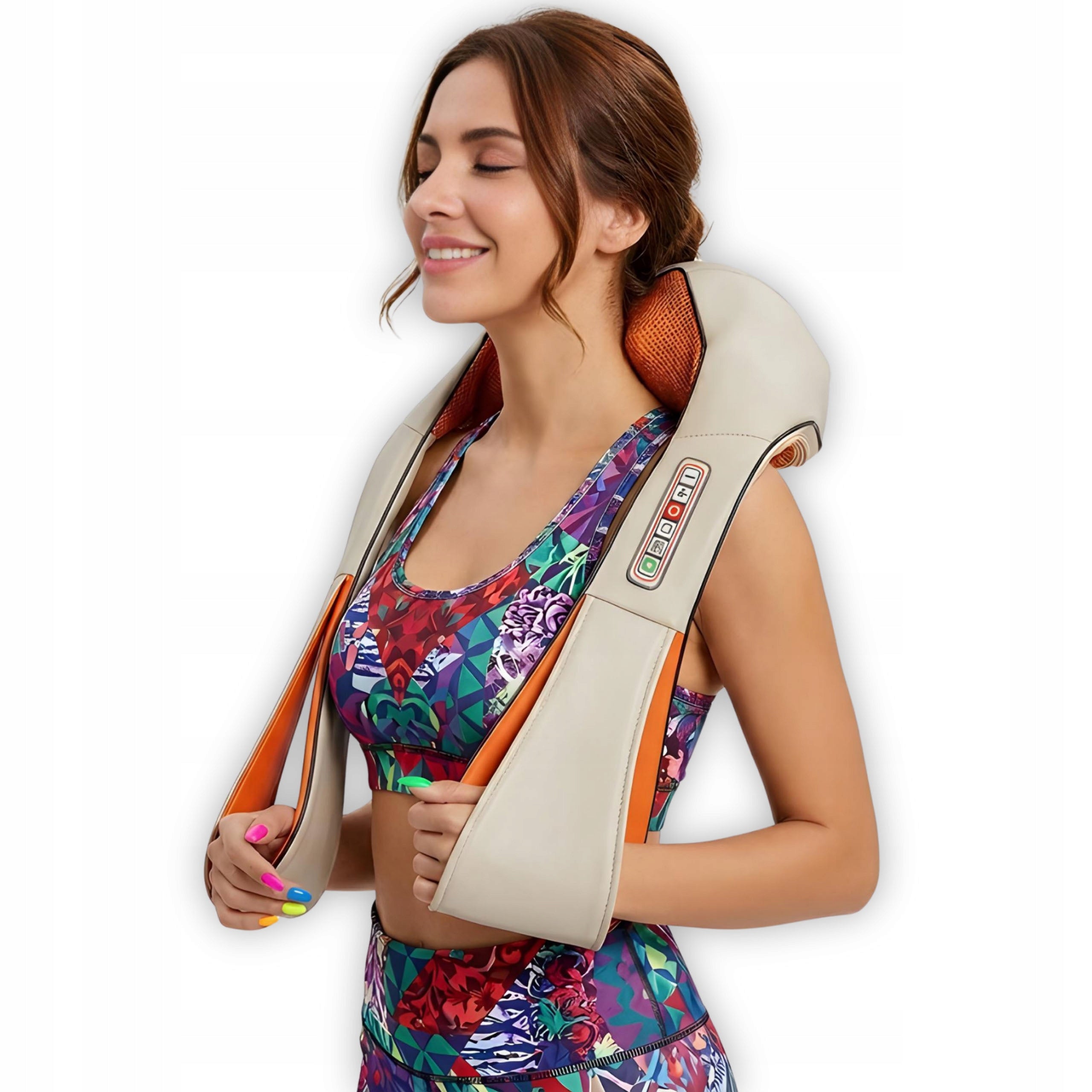 Massager Shiatsu Neck Back Neck Heating Function Beige Packaging status original