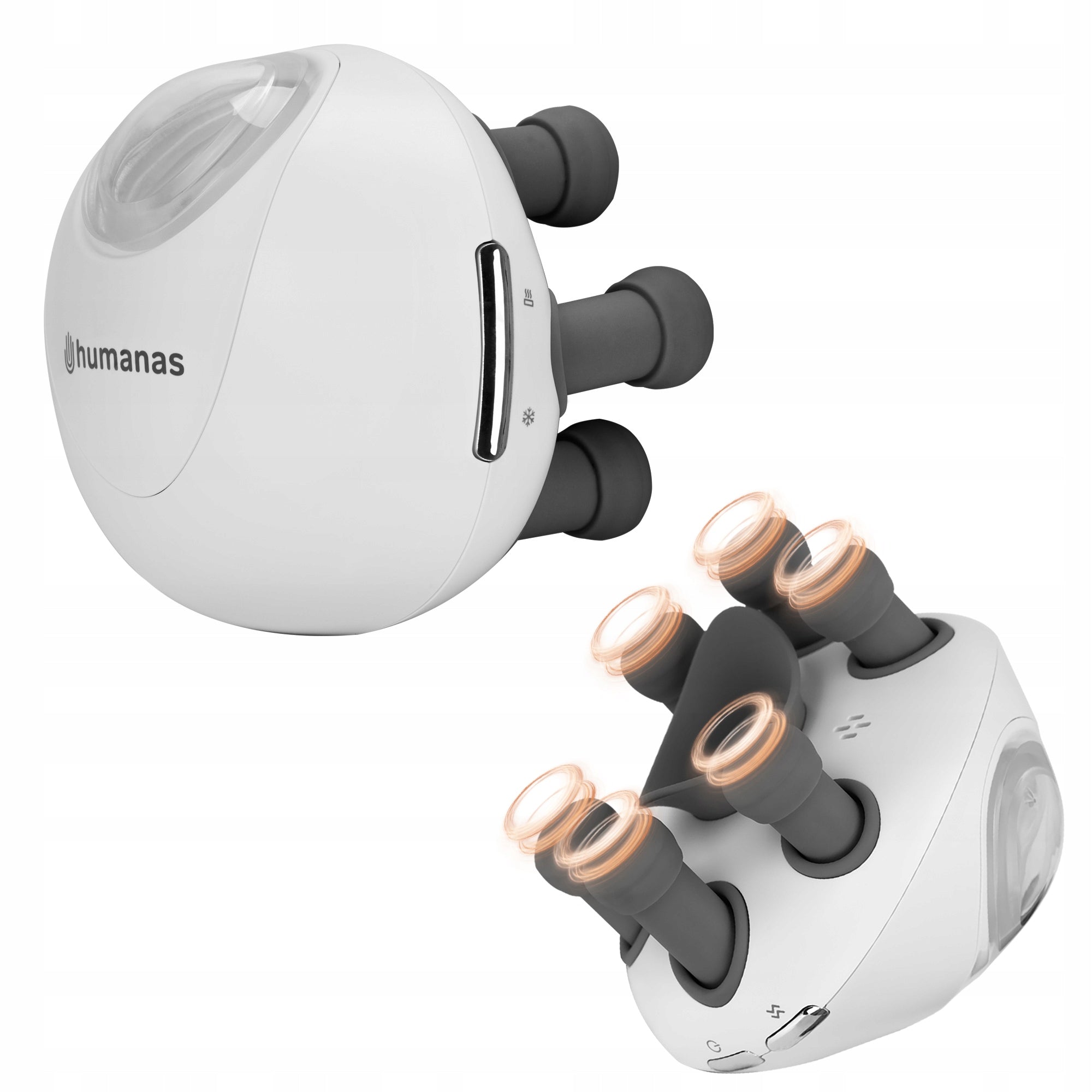 Massager around the eye with moisturizing function Humanas Luminova - white