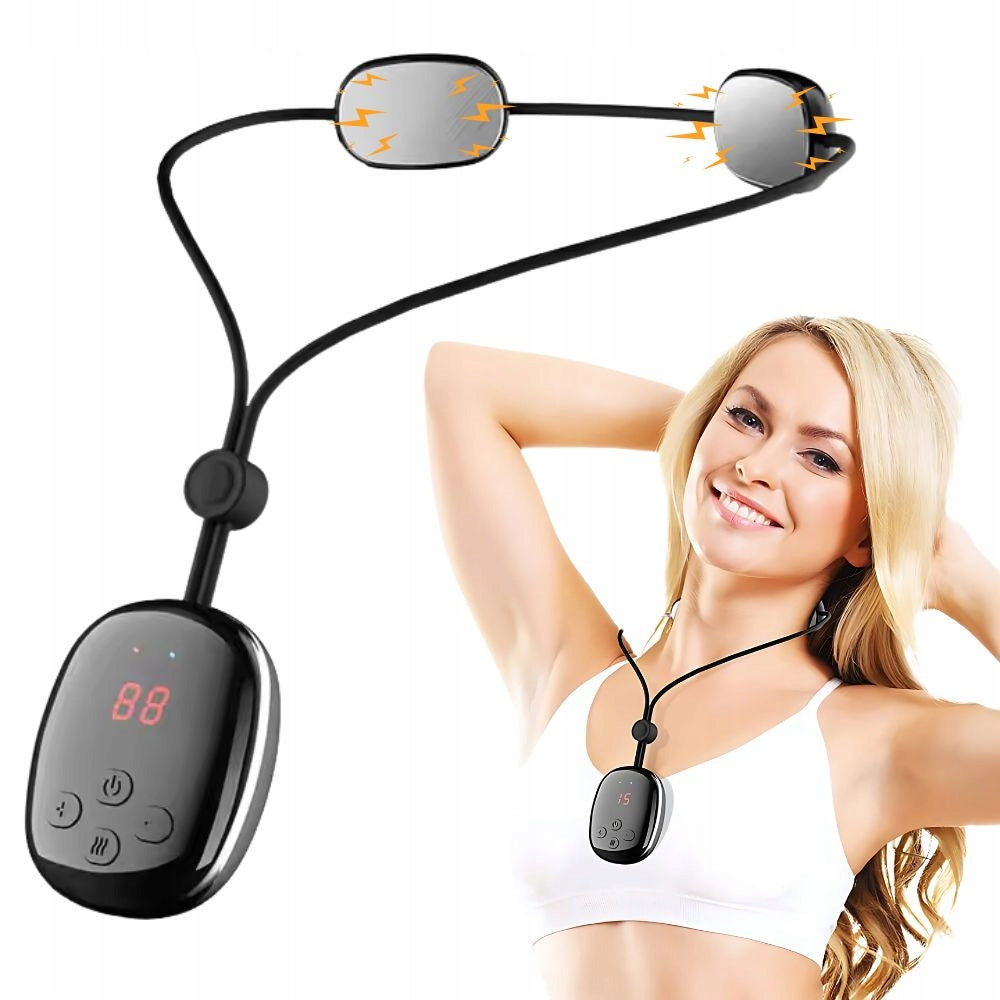 Massager electrostimulator neck usb 15 power 4 heating modes neck massage ems