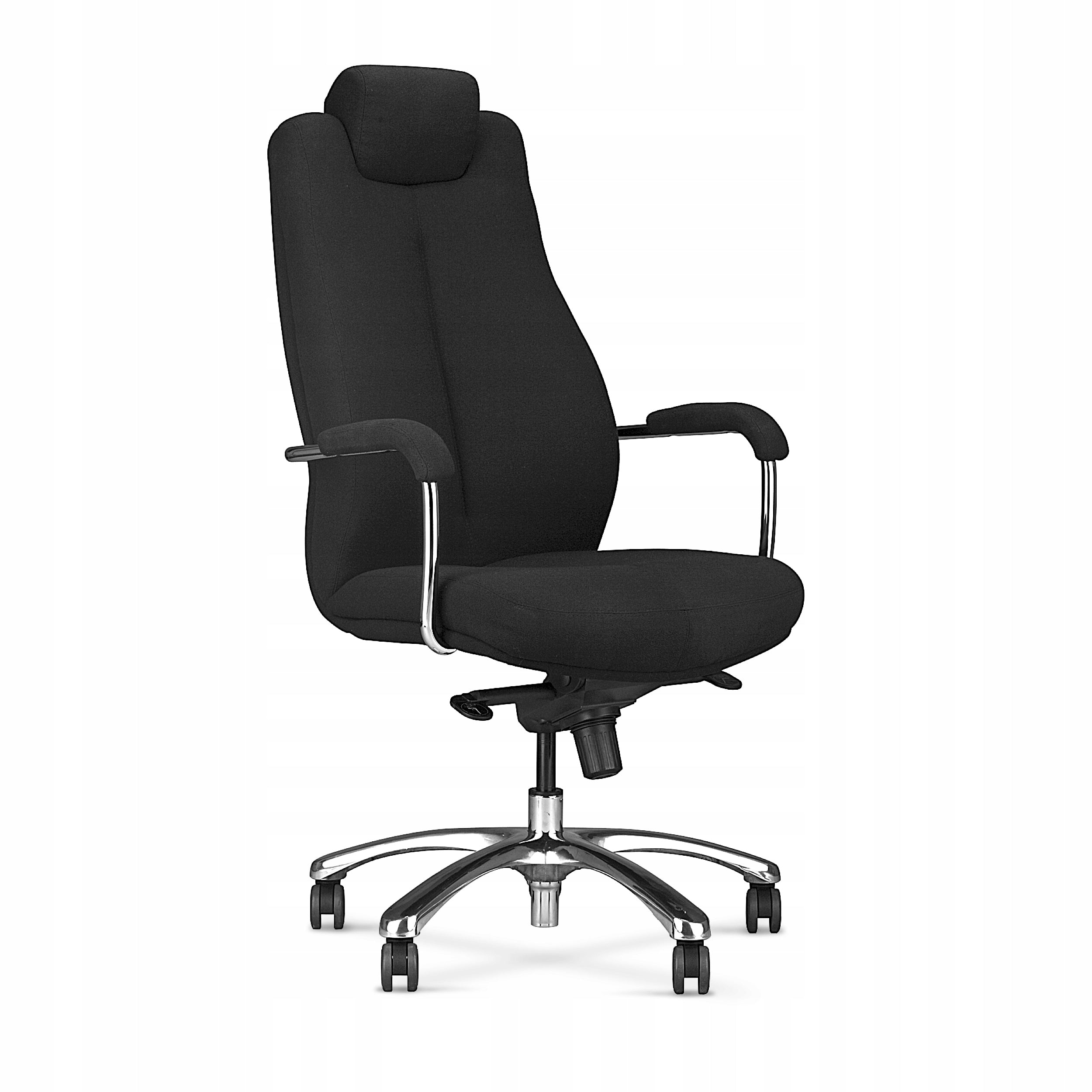 Massive office armchair SONATA 24/7 LUX HRU fabric BLACK lifting capacity 150 KG
