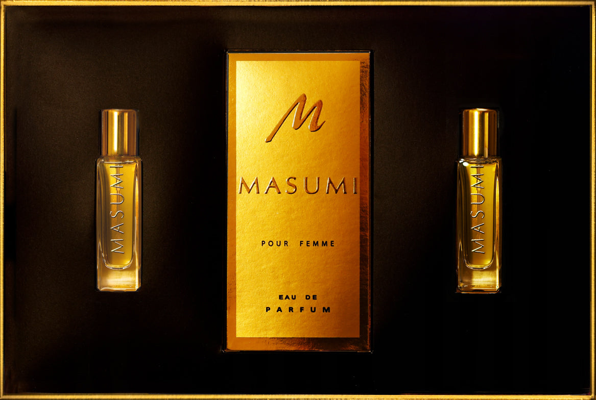 Masumi Perfume Gift Set 130ml + 15ml Freebie + 15ml Vanilla Fields Brand Masumi