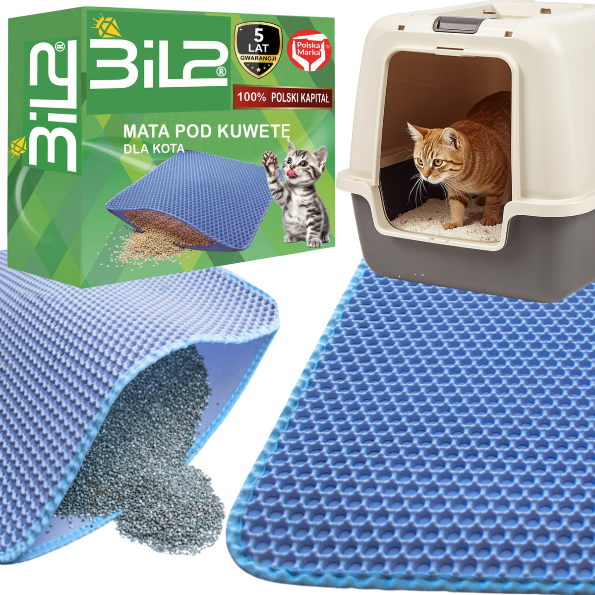 Mat Cuvette Pad Cat Wiper For Litter BiL2 75x55