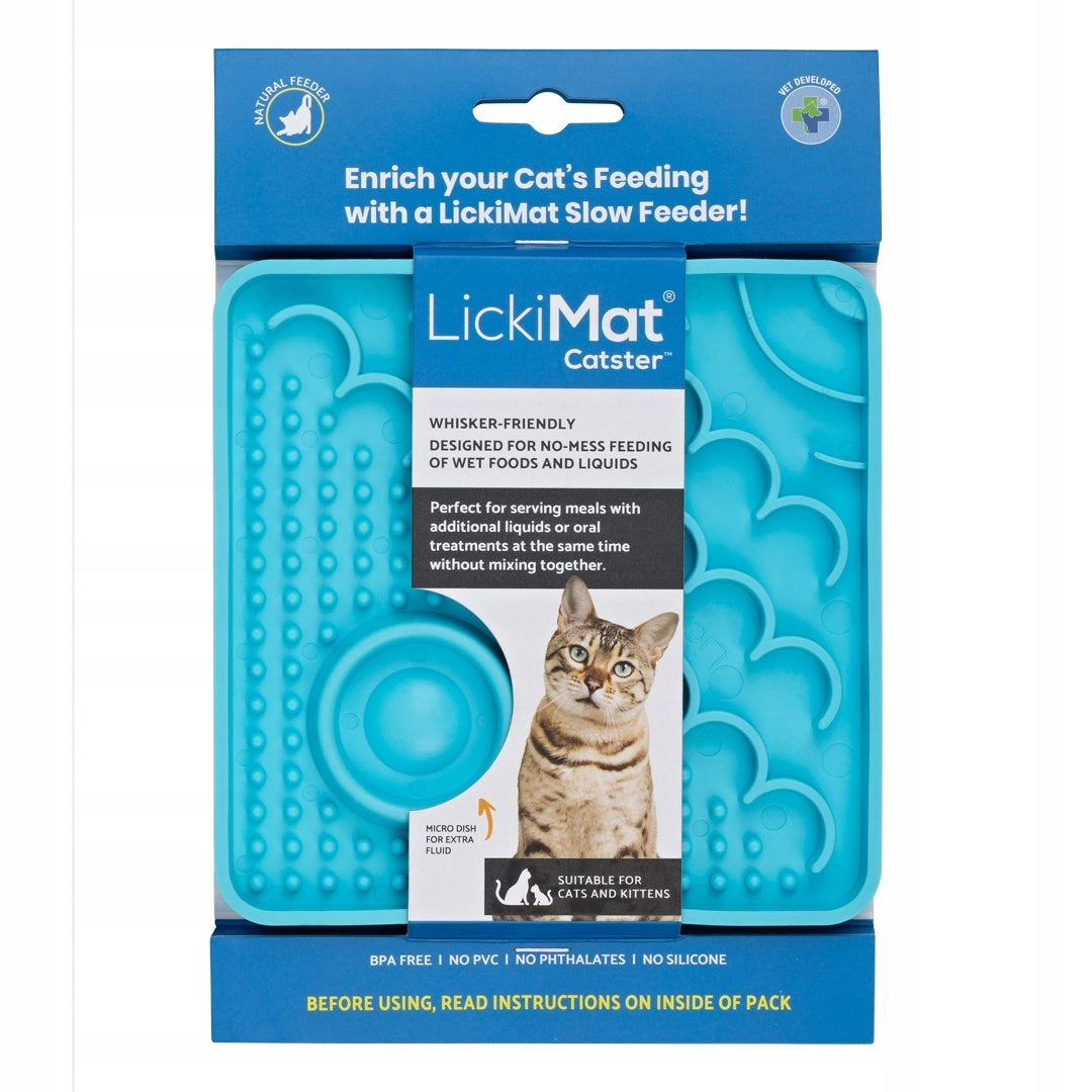 Mat LickiMat Classic Catster turquoise