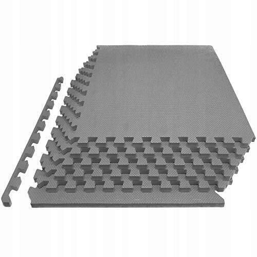 Mat / Puzzle thick for FITNESS equipment 62 cm x 60 cm x 2.5cm grey