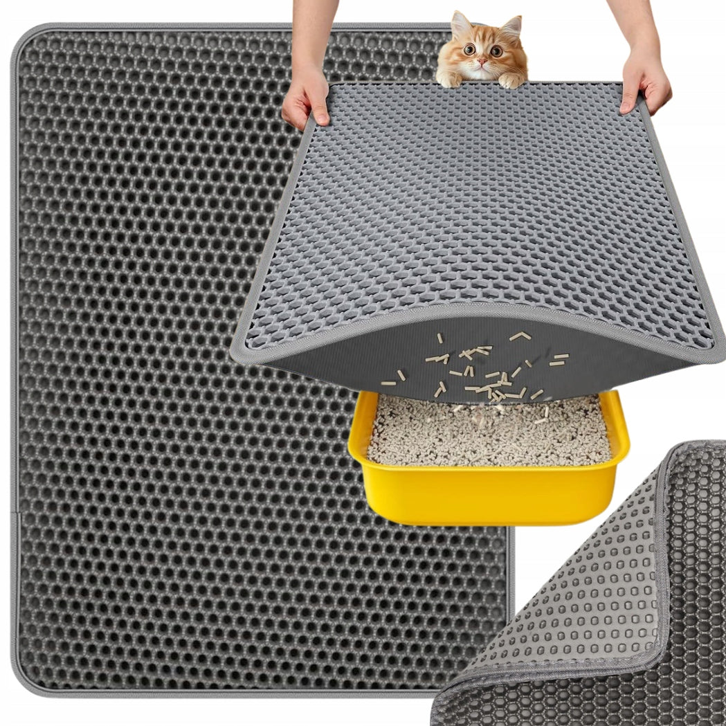 Mat Wiper Cuvette Pad for Cat on Litter BiL2 Grey 120x70