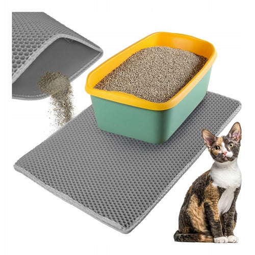 Mat for litter box 75x55cm - grey Purlov