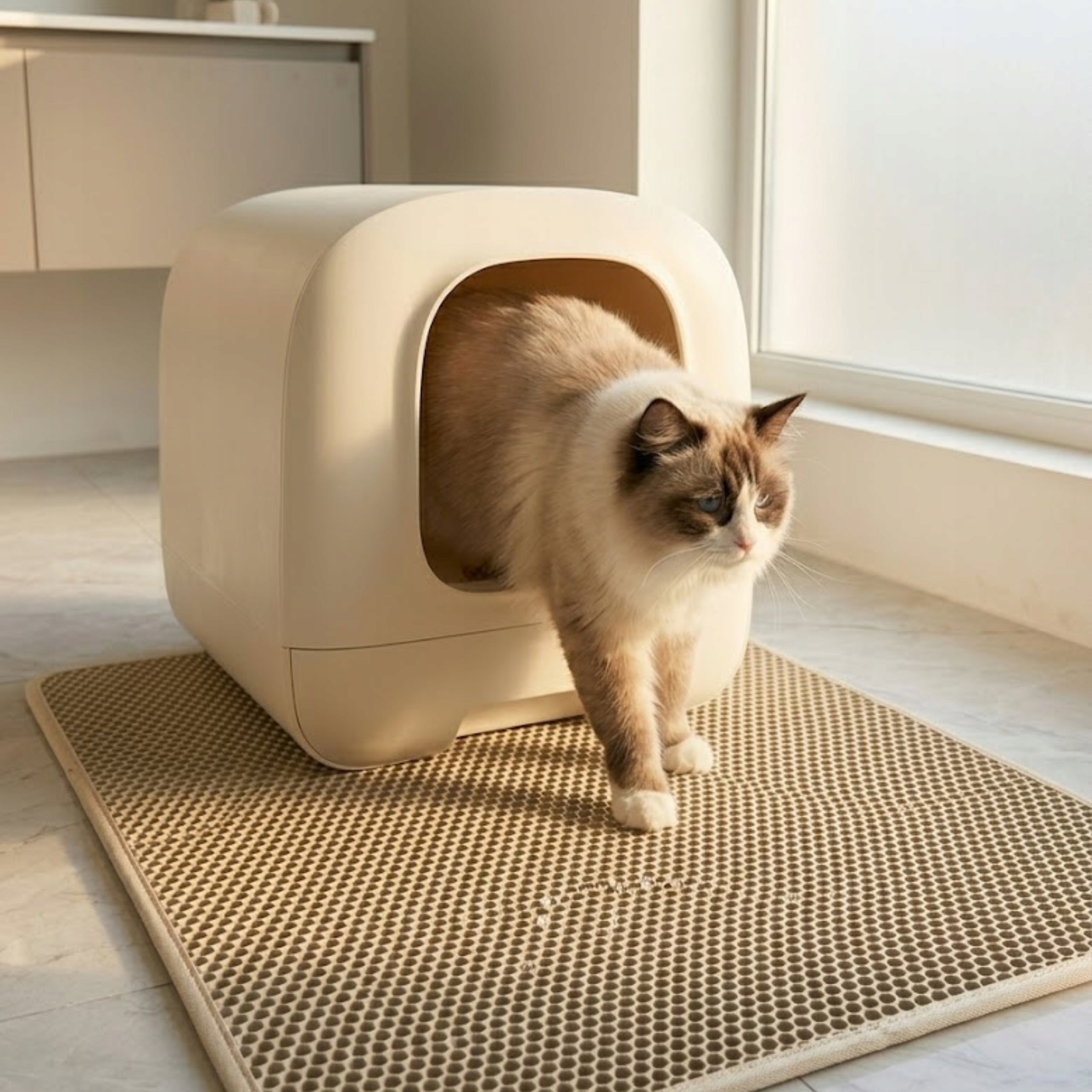 Mat litter box wiper 75x55 honey Practical solution for litter! Packaging status original