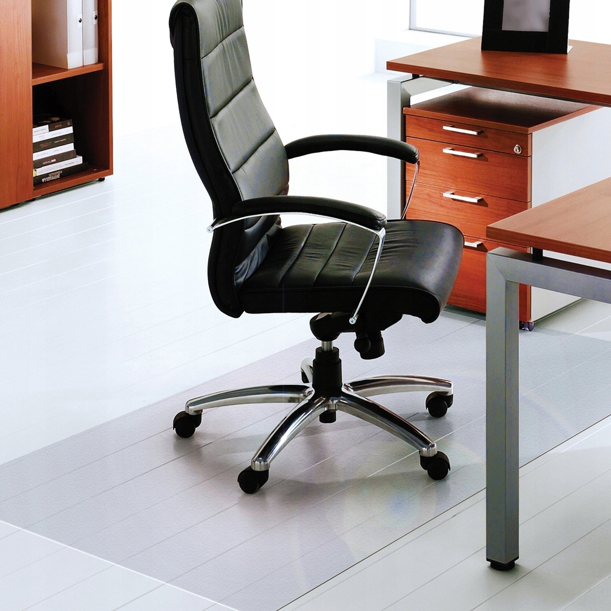 Mat protective pad LARGE 205x125 under chair polycarbonate floor Color transparent