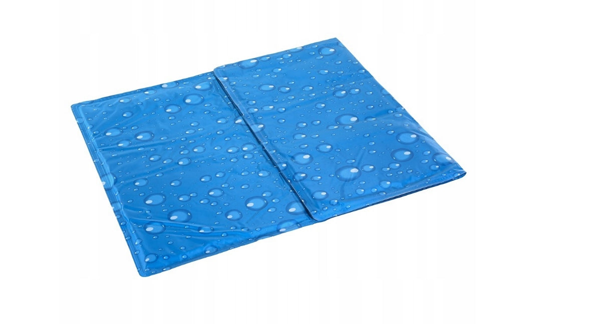 Mata dla psa Żelowa chłodząca dla zwierząt 90 cm x 50 cm pies kot królik Color blue