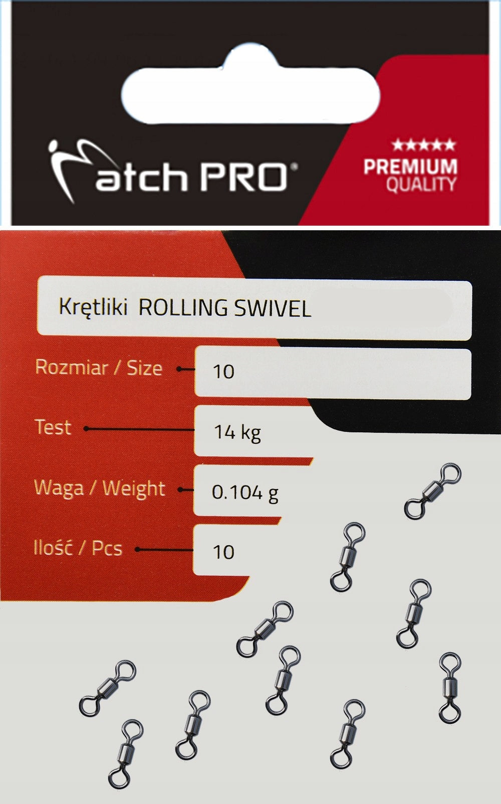 Match Pro Rolling Swivel #14 / 4kg Test