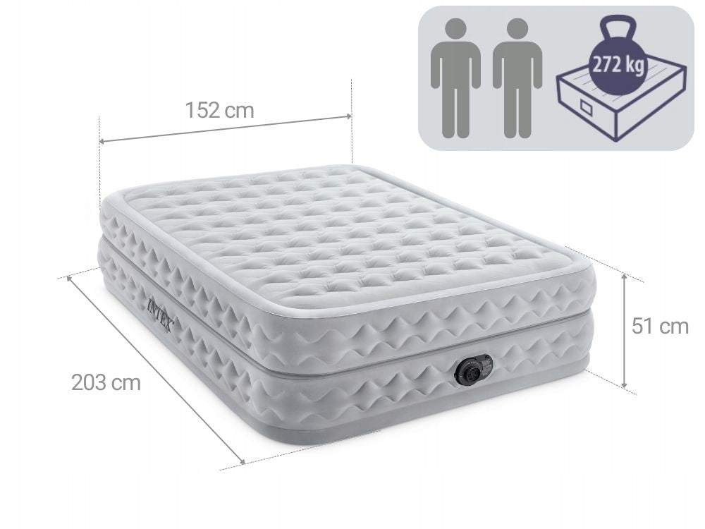 Aufblasbare Matratze Intex Queen Supreme Air-Flow Fiber-Tech, 152 x 50,1 x 203 cm 