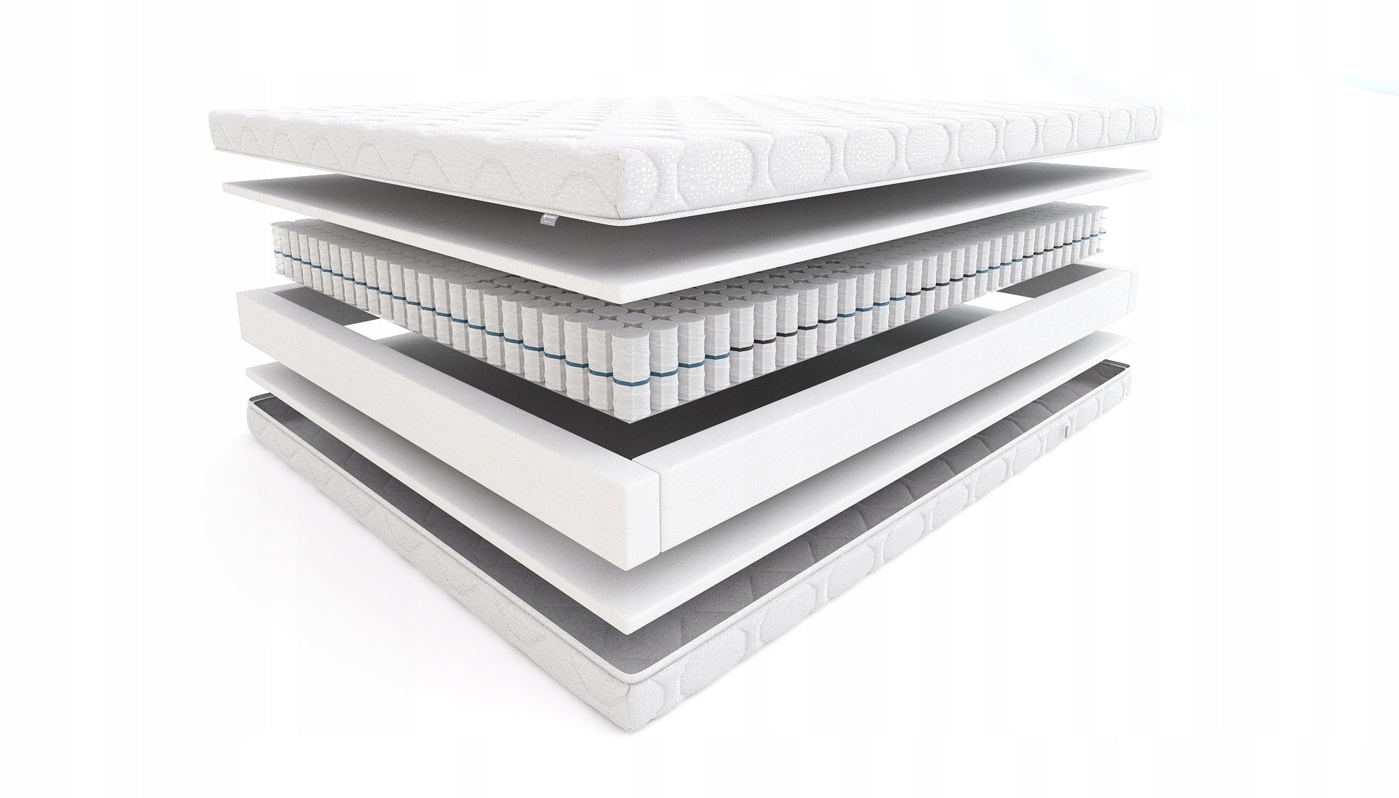 Matratze Hilding Family Step Silber, 160x200 cm 