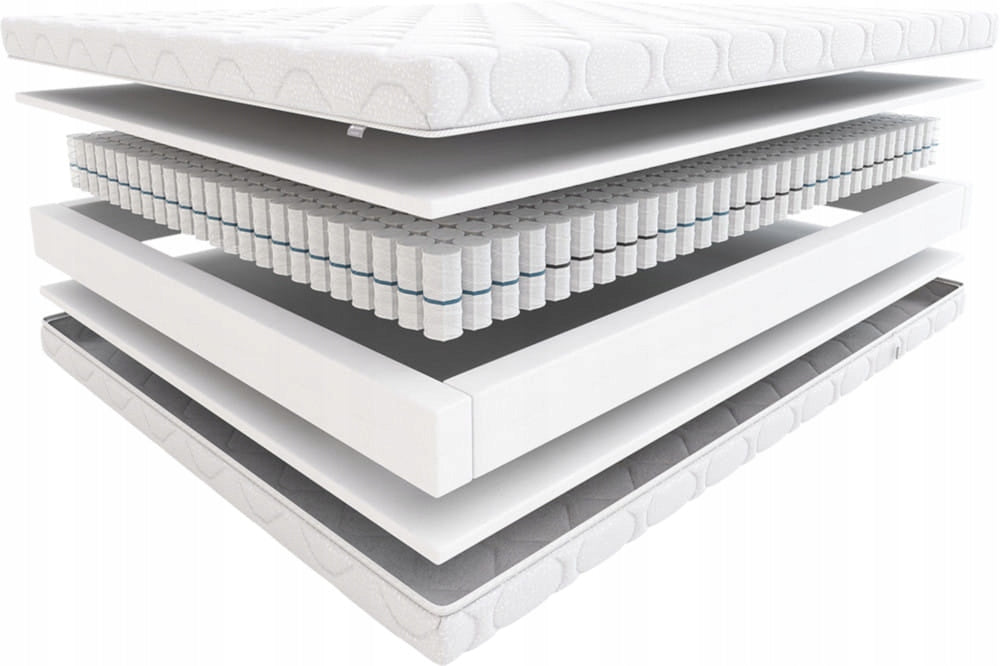 Matratze Hilding Family Step Silber, 100x200 cm 