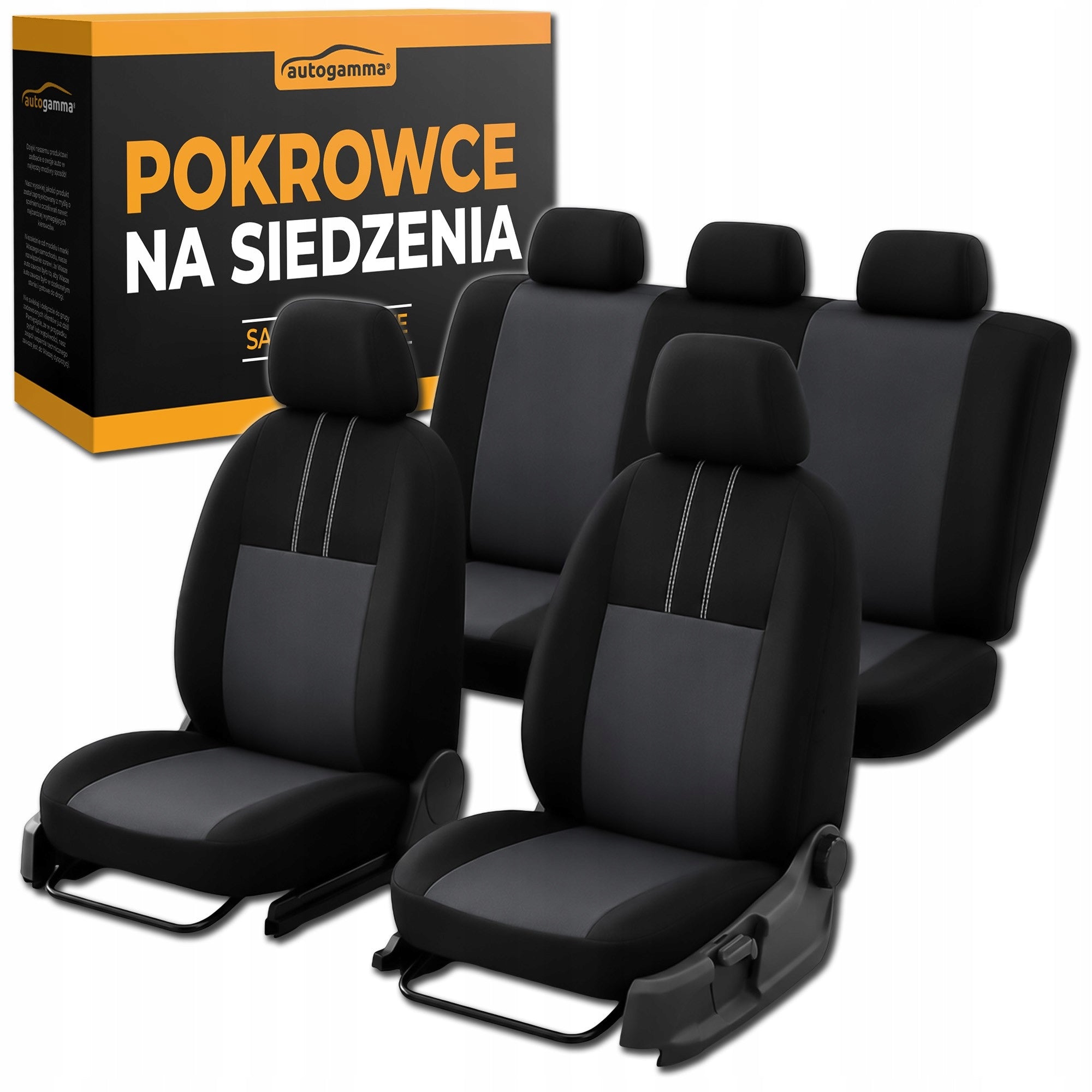 Material Covers for Car Seats Set Front Rear