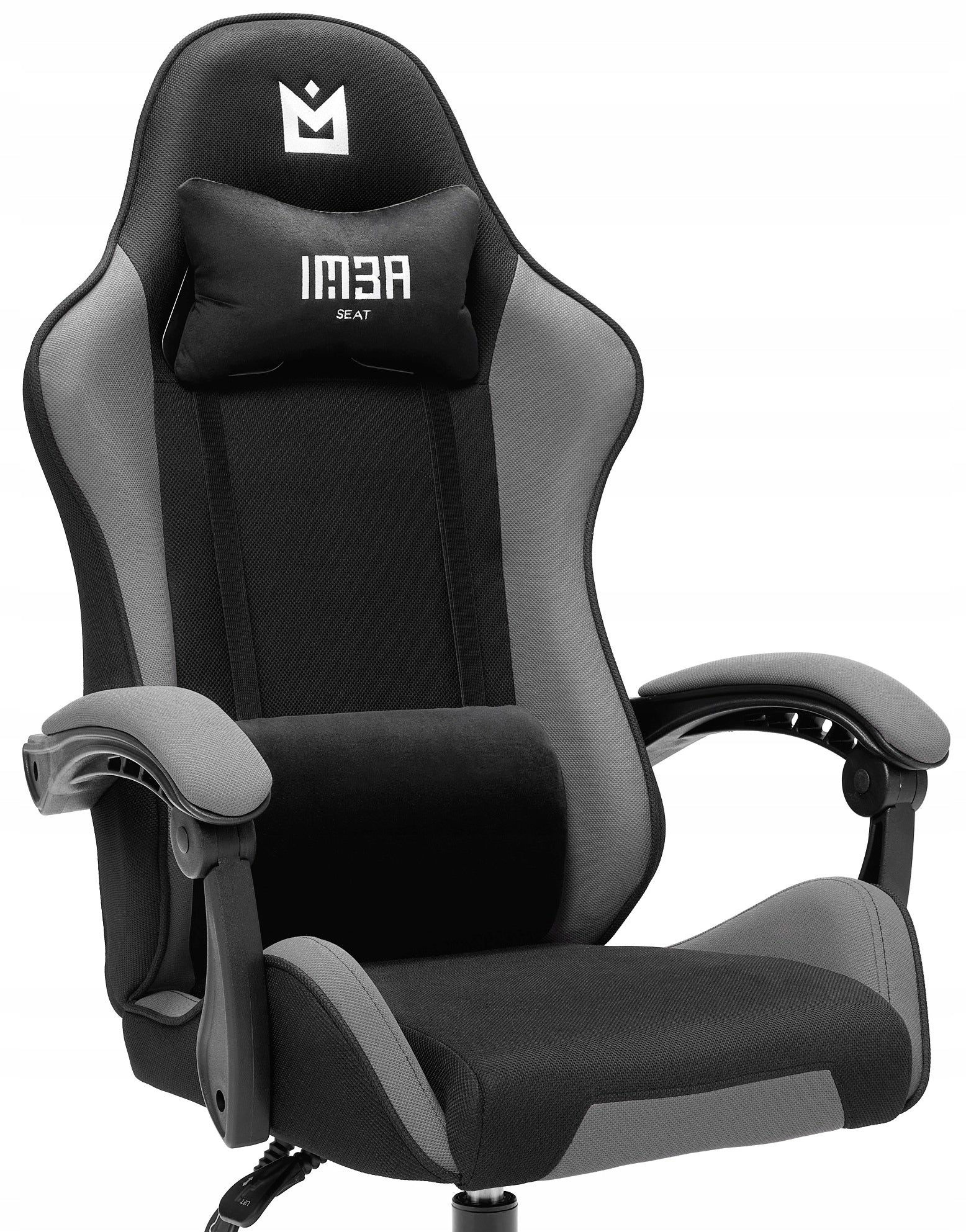 Material Gaming Chair Office Gaming Chair Black - Fabric Furniture width 65 cm